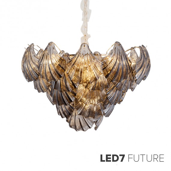 Ritz - Smoke Shell Chandelier